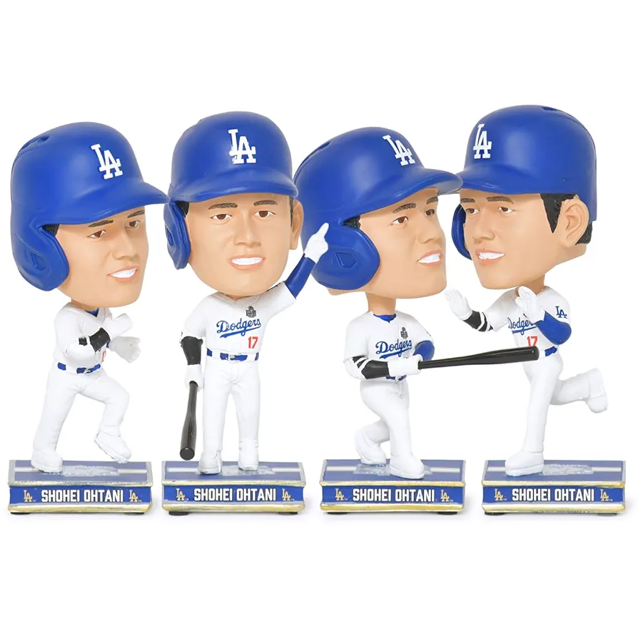 大谷翔平 ボブルヘッド ドジャース 4.5インチ ワールドシリーズ チャンピオン 楽天市場】MLB 大谷翔平 ドジャース ミニボブルヘッド 【4体